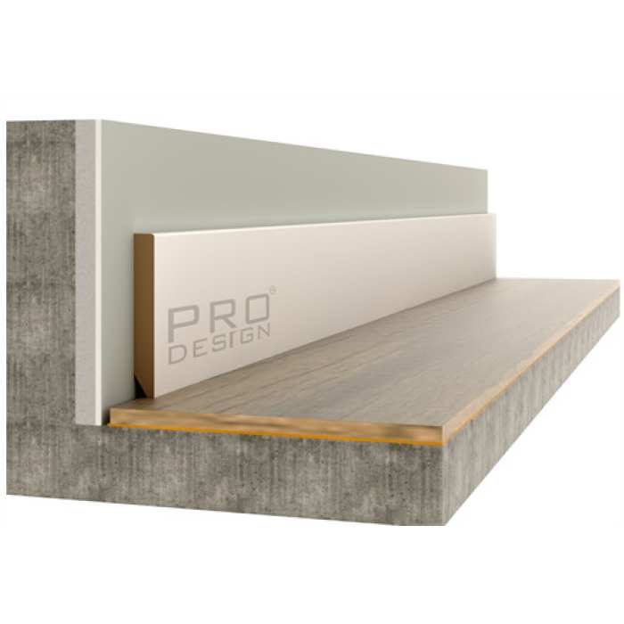 Теневой плинтус Pro Design Classic 2R грунт под покраску 12х90 мм №4