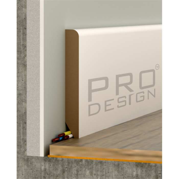 Теневой плинтус Pro Design Classic 6R матовая эмаль 12х90 мм