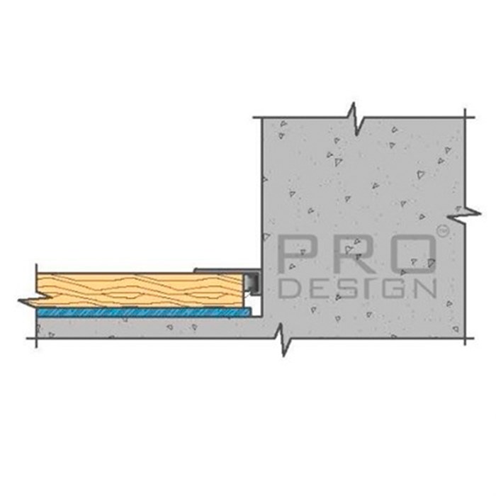 Щелевой плинтус Pro Design Mini 7067 Покраска по RAL №6