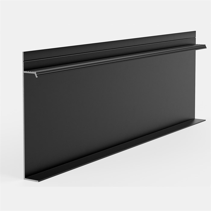 Скрытый плинтус Pro Design Universal 235 Черный Анодированный