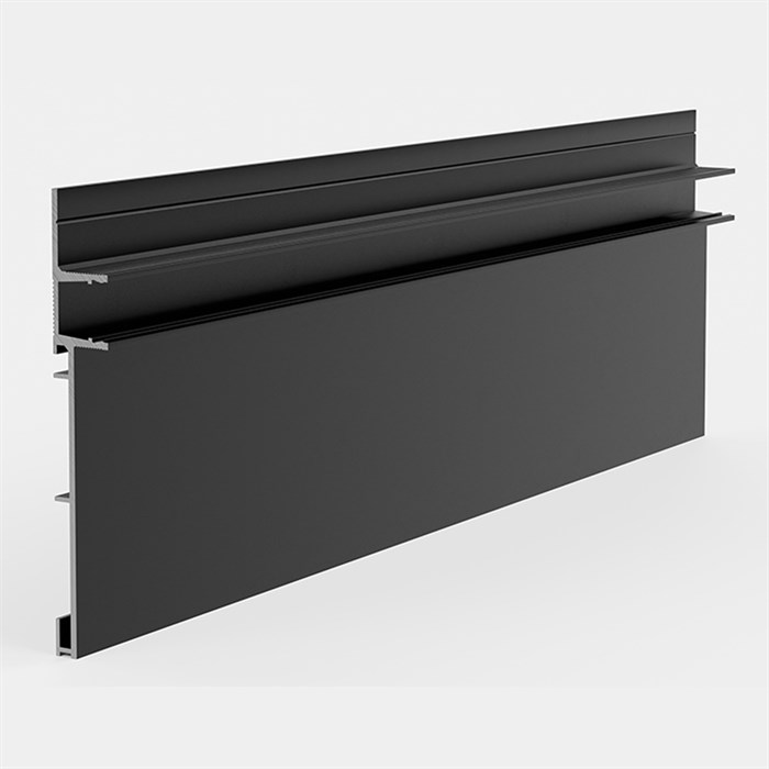 Скрытый плинтус Pro Design Combo 603 Черный Анодированный