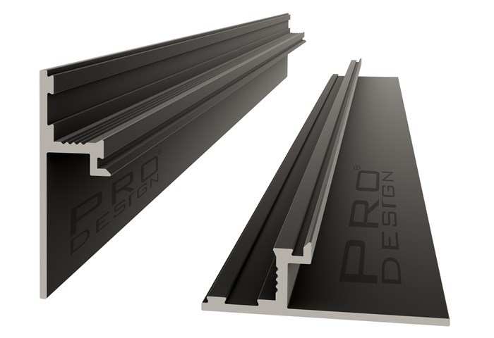 Теневой плинтус Pro Design 1269 Черный Муар RAL 9005