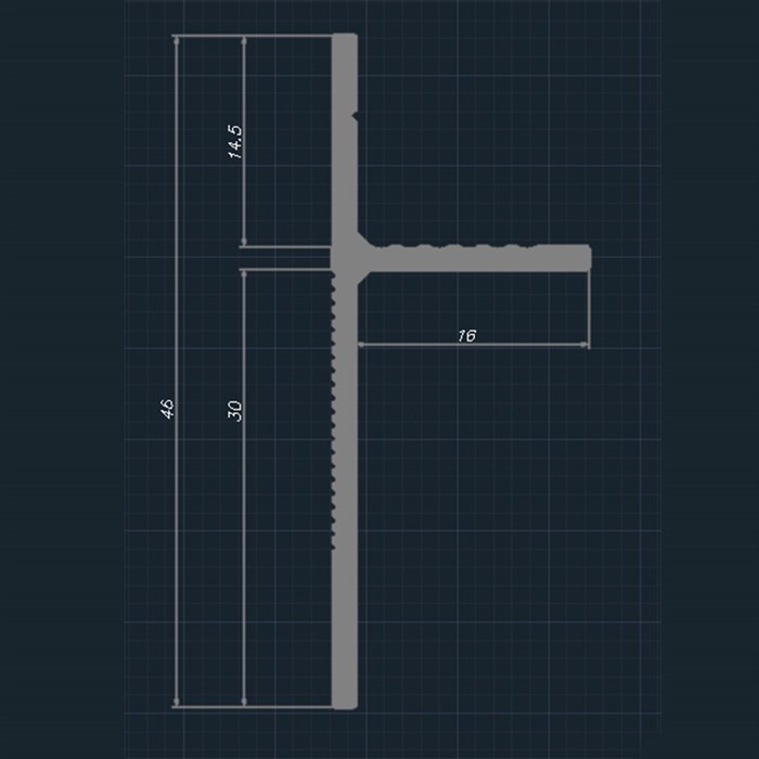 Теневой плинтус Pro Design Panel 7208 Черный Муар №2