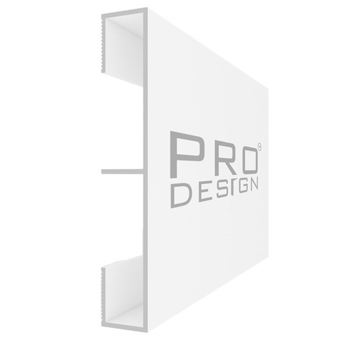 Вставка 1964 для плинтуса Pro Design 2,7 м.п. (12х80 мм) Белый муар №2