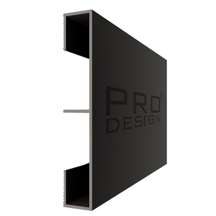 Вставка 1964 для плинтуса Pro Design 2,7 м.п. (12х80 мм) Черный муар