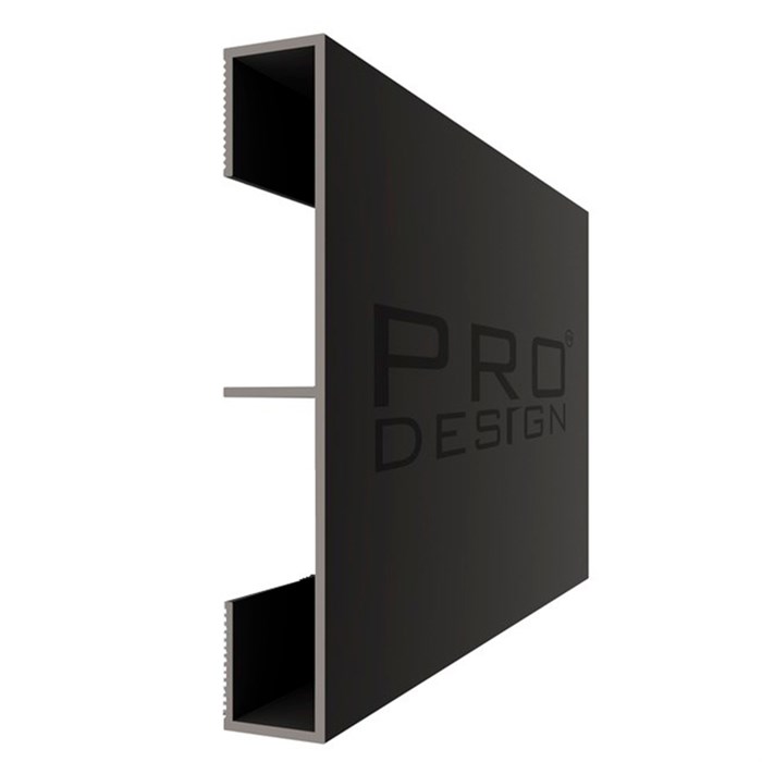 Вставка 1965 для плинтуса Pro Design 2,7 м.п. (12х70 мм) Черный муар