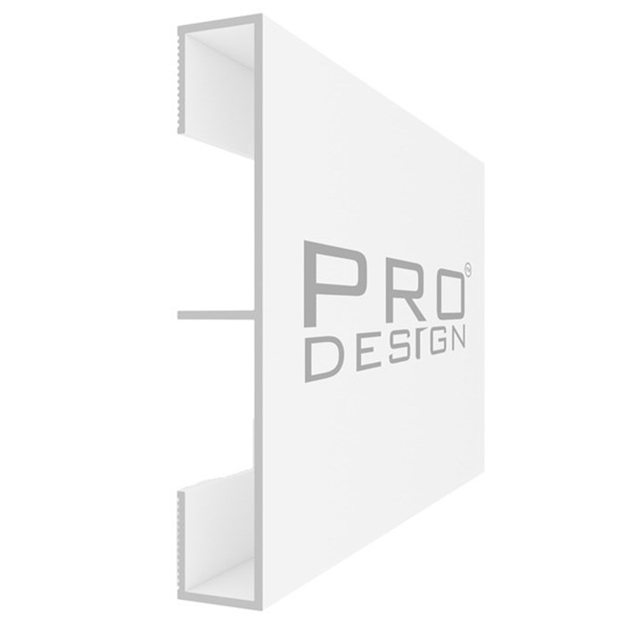 Вставка 1965 для плинтуса Pro Design 2,7 м.п. (12х70 мм) Белый муар