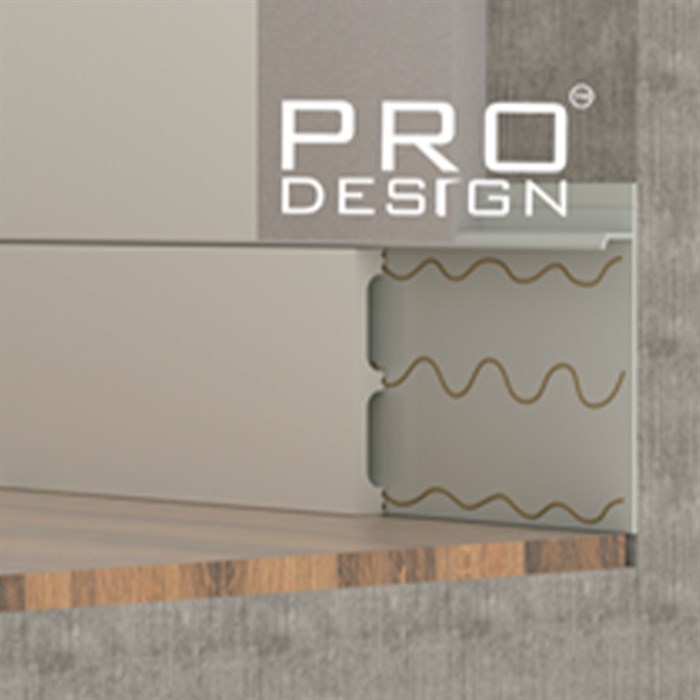 МДФ вставка в плинтус Pro Design 80 мм (дюрополимер) №3