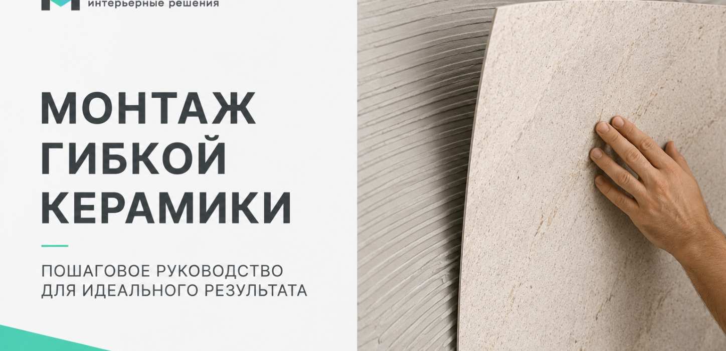Изображение Монтаж гибкой керамики: пошаговая инструкция