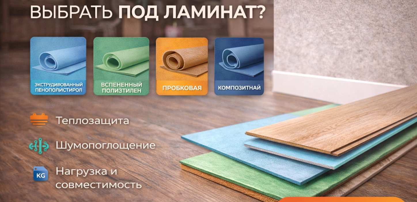 Изображение Какую подложку выбрать под ламинат