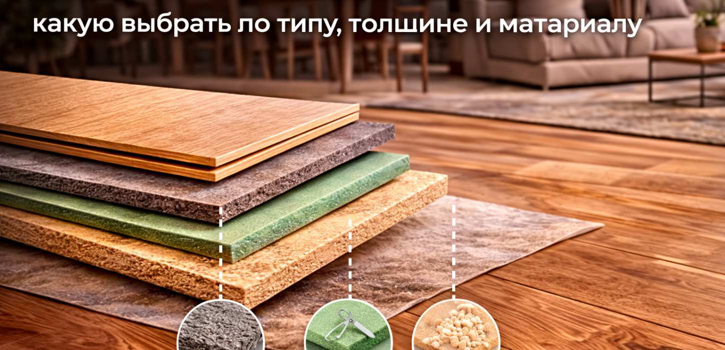 Изображение Подложка под кварцвинил: какую выбрать по типу, толщине и материалу