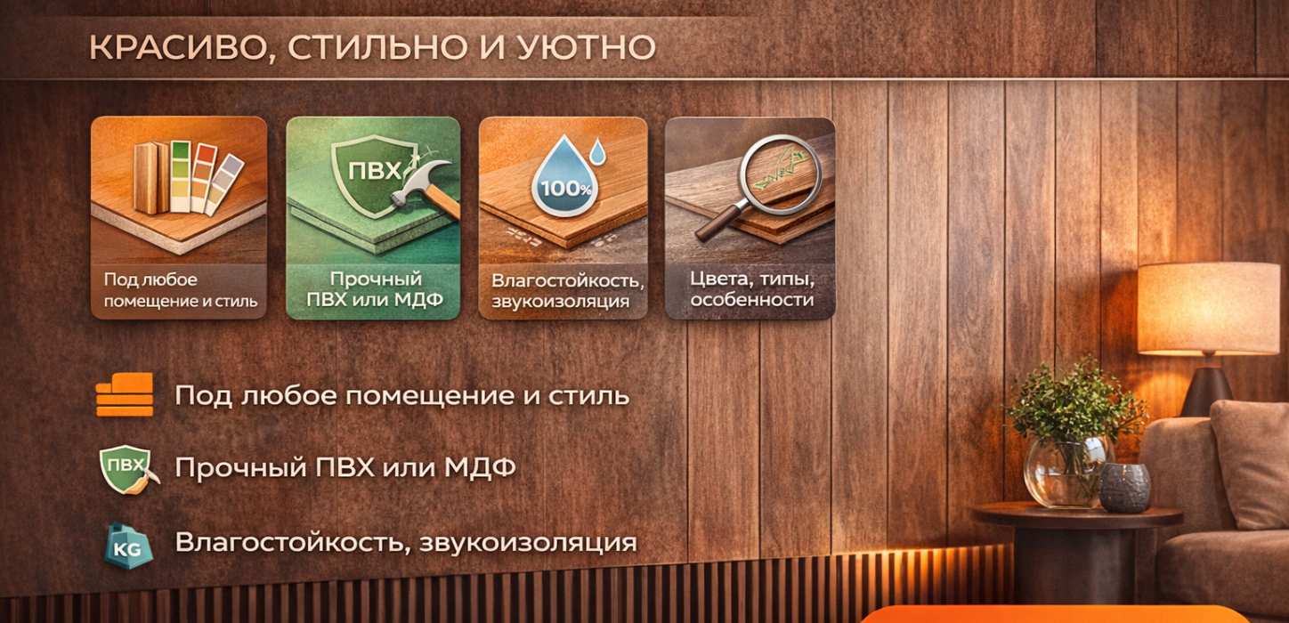 Изображение Стеновые панели под дерево
