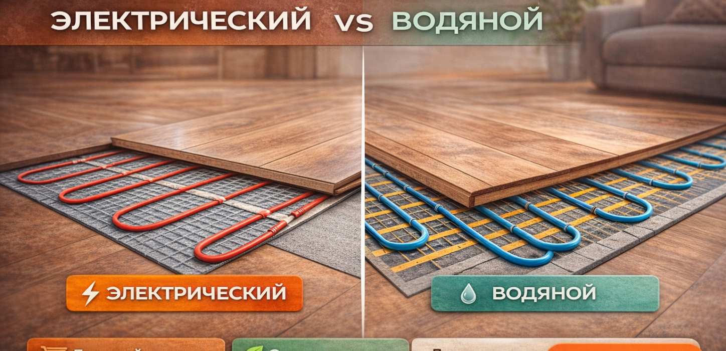 Изображение Тёплый пол под ламинат: какой лучше выбрать