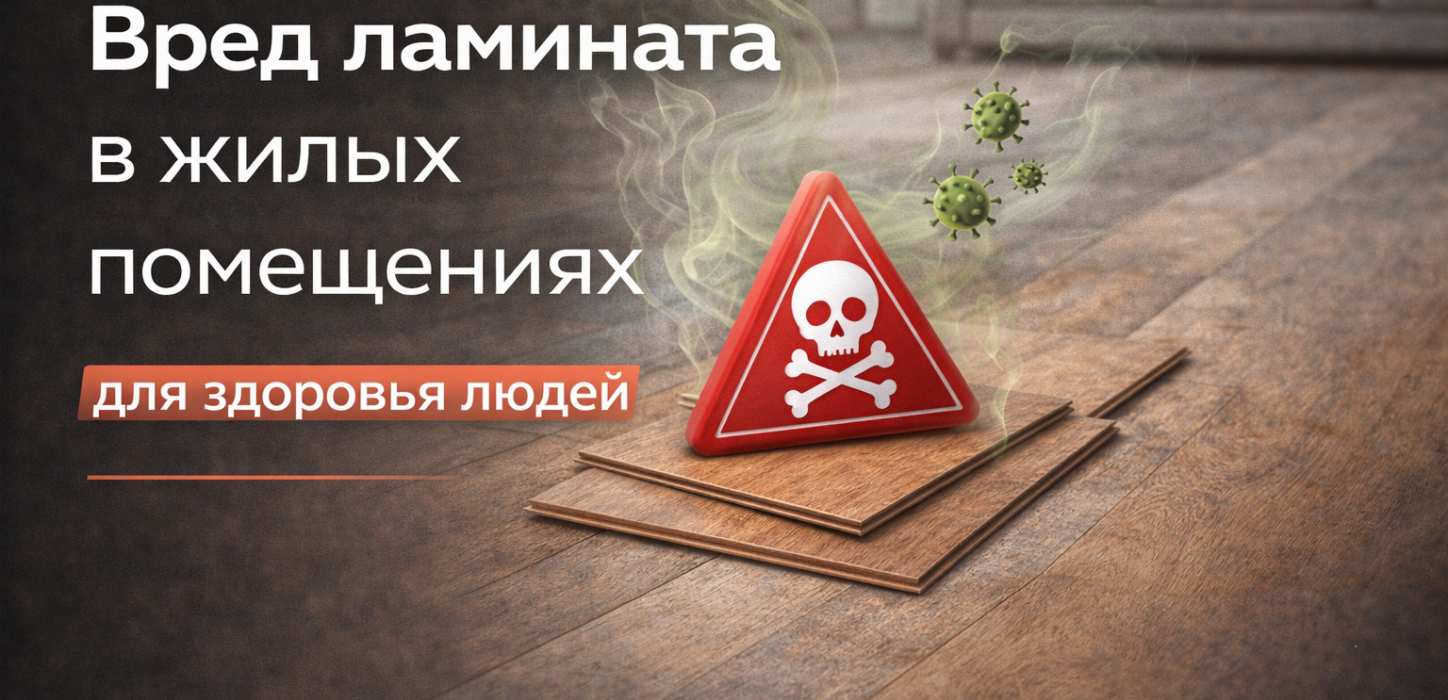 Изображение Вред ламината в жилых помещениях для здоровья людей