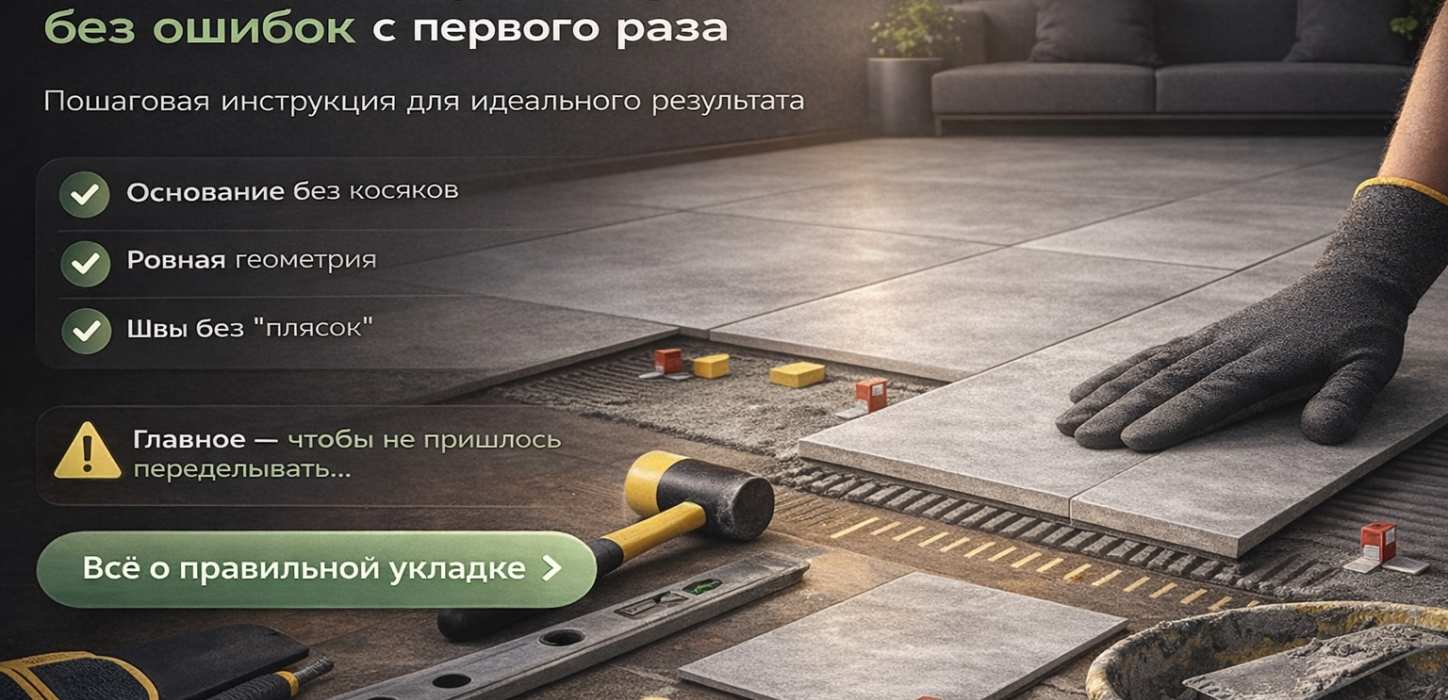 Изображение Укладка керамогранита своими руками: пошаговая инструкция