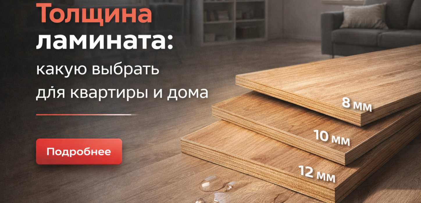 Изображение Толщина ламината: какую выбрать для квартиры и дома