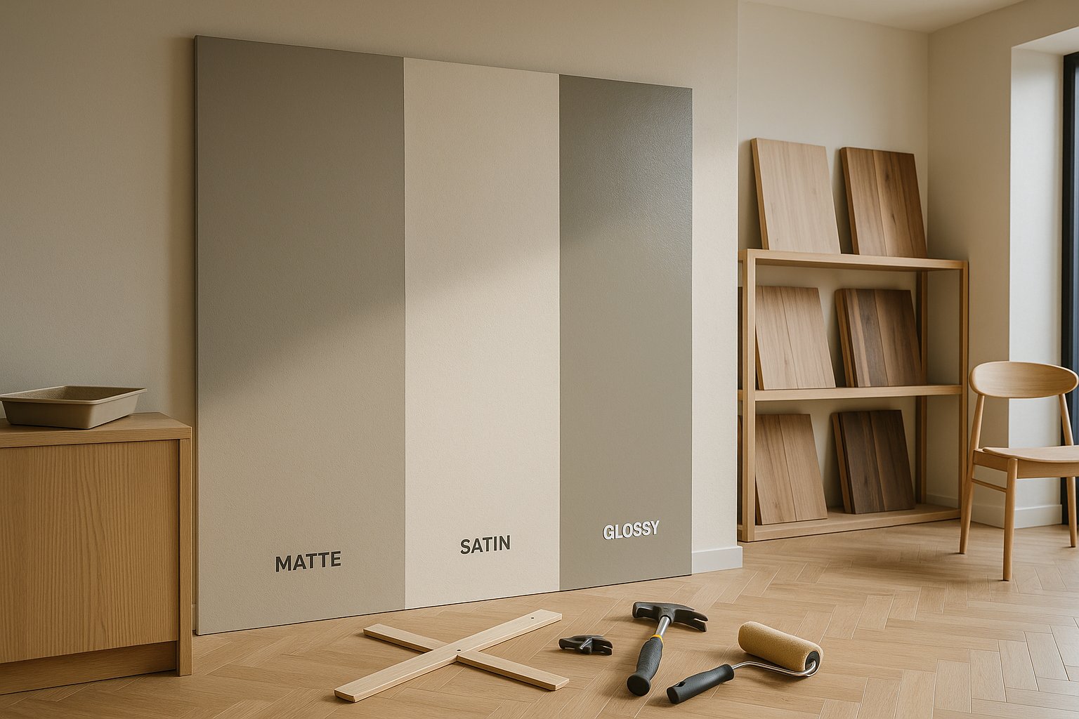 Матовая и глянцевая краска — разница