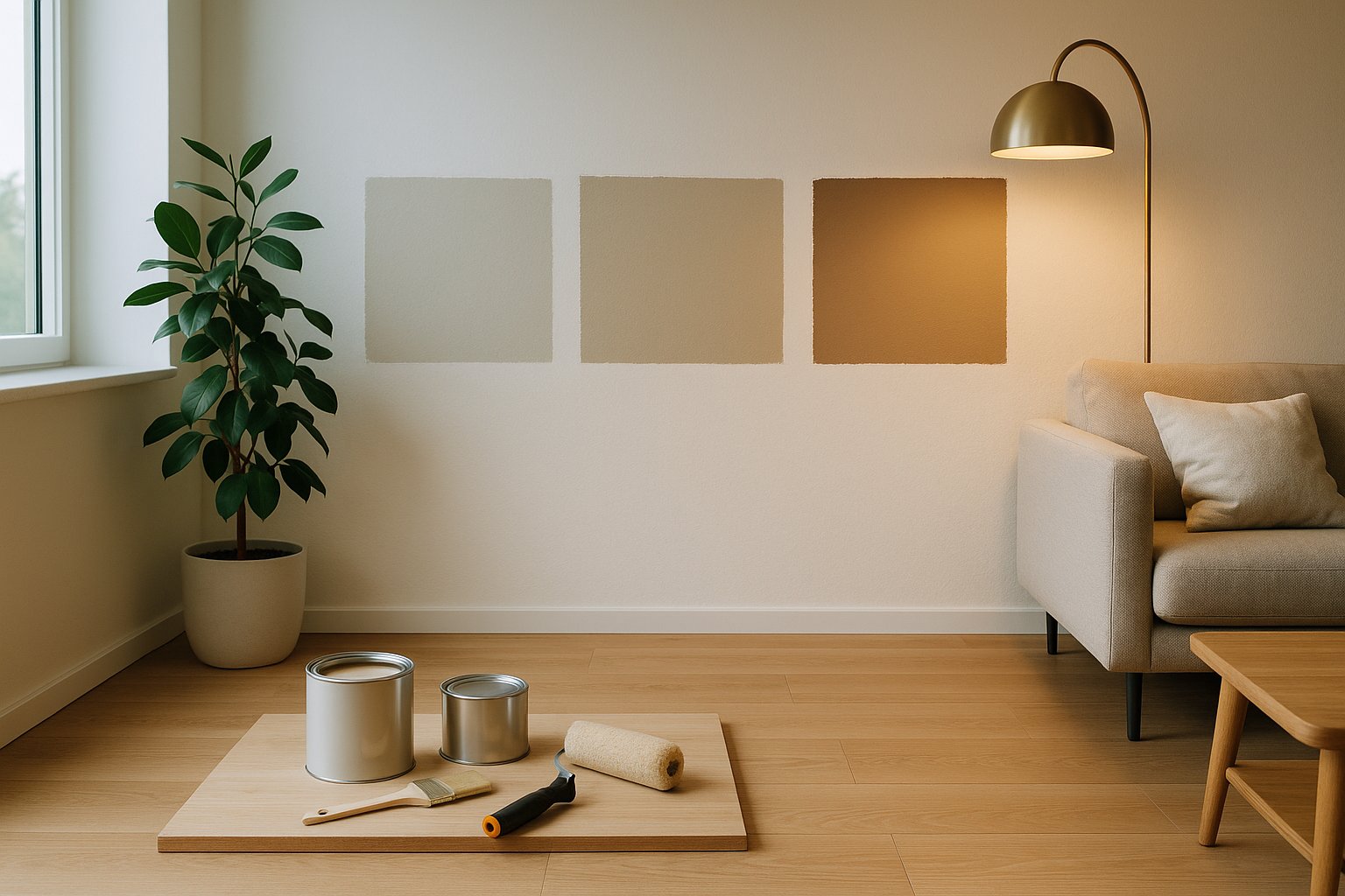 Колеровка краски — тестовый выкрас